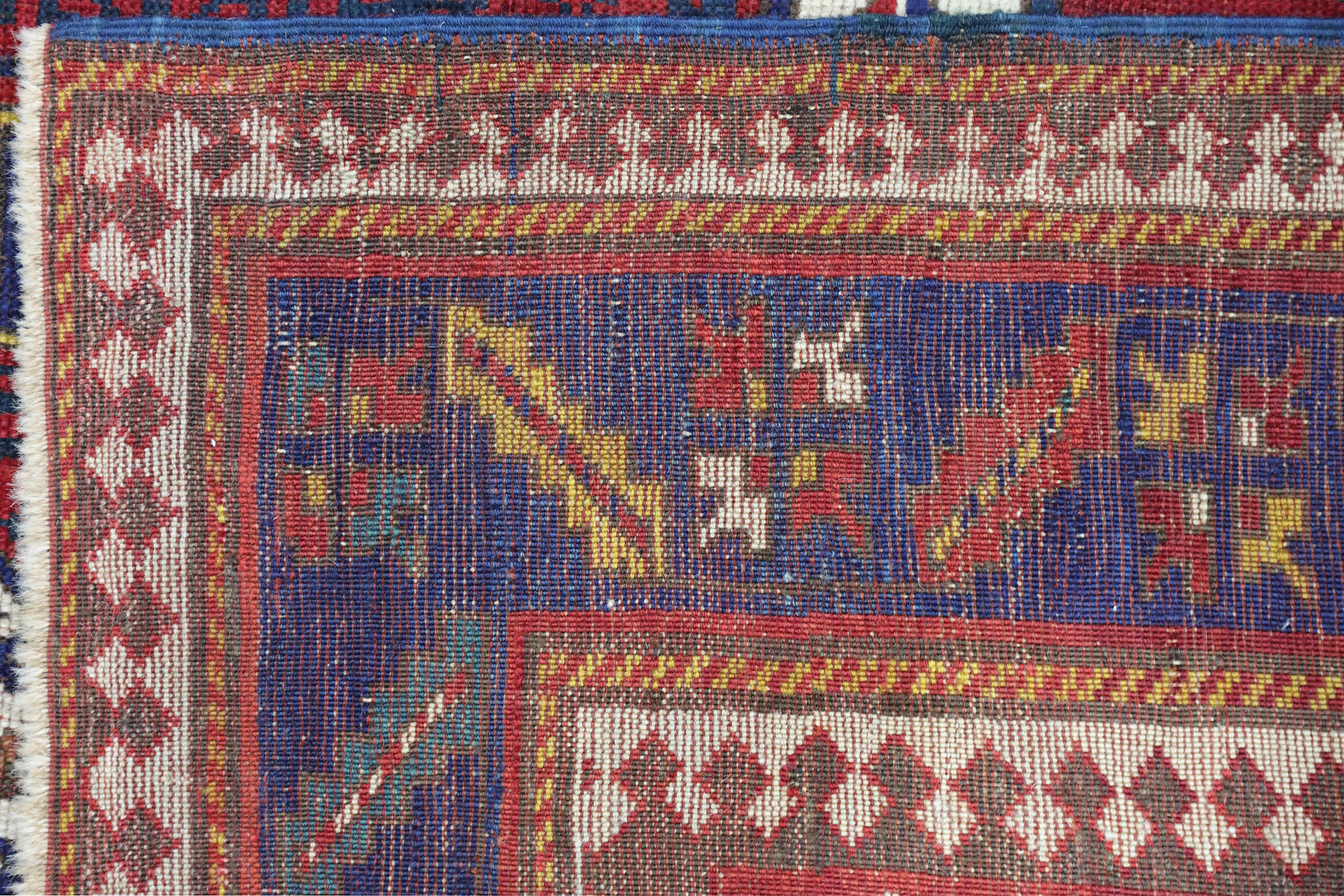 AN ANTIQUE FACHRALO KAZAK RUG, SOUTH CAUCASUS - Image 7 of 7