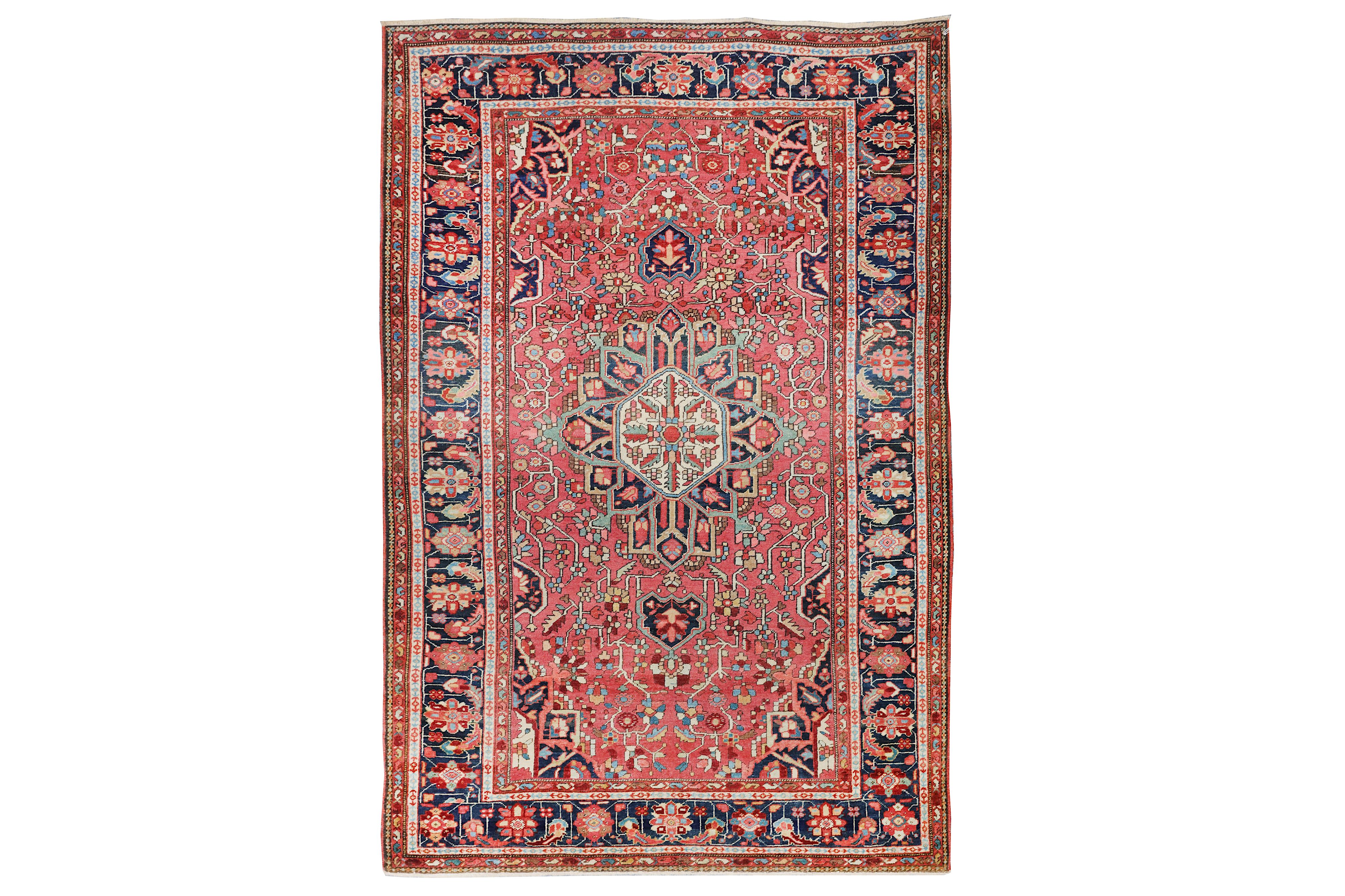 AN ANTIQUE SAROUK-FERAGHAN RUG, WEST PERSIA