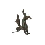 A BRONZE GRIFFIN