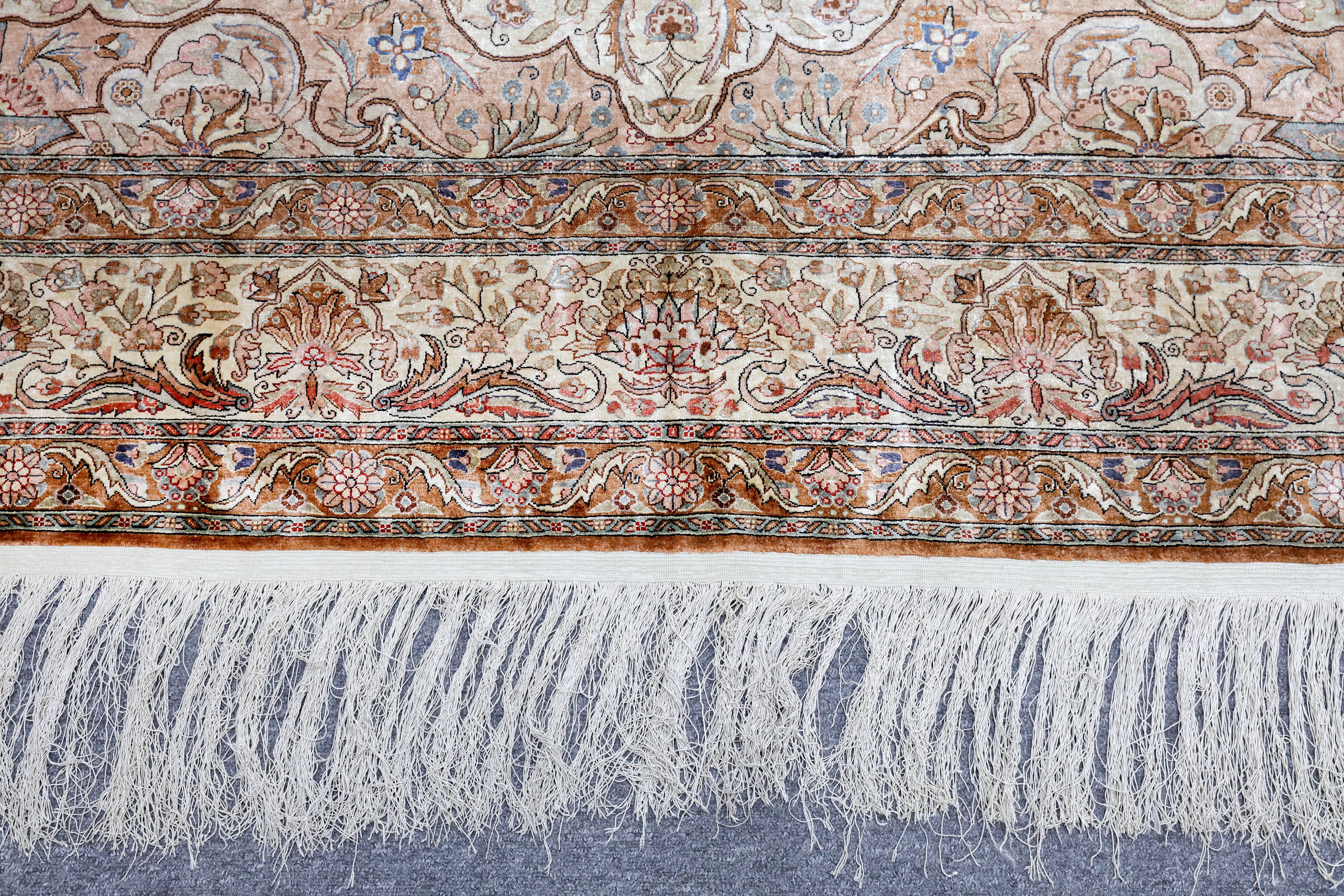 A VERY FINE KEYSERI SILK CARPET, TURKEY - Image 5 of 7