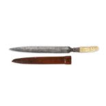 AN IVORY-HILTED HUNTING KNIFE