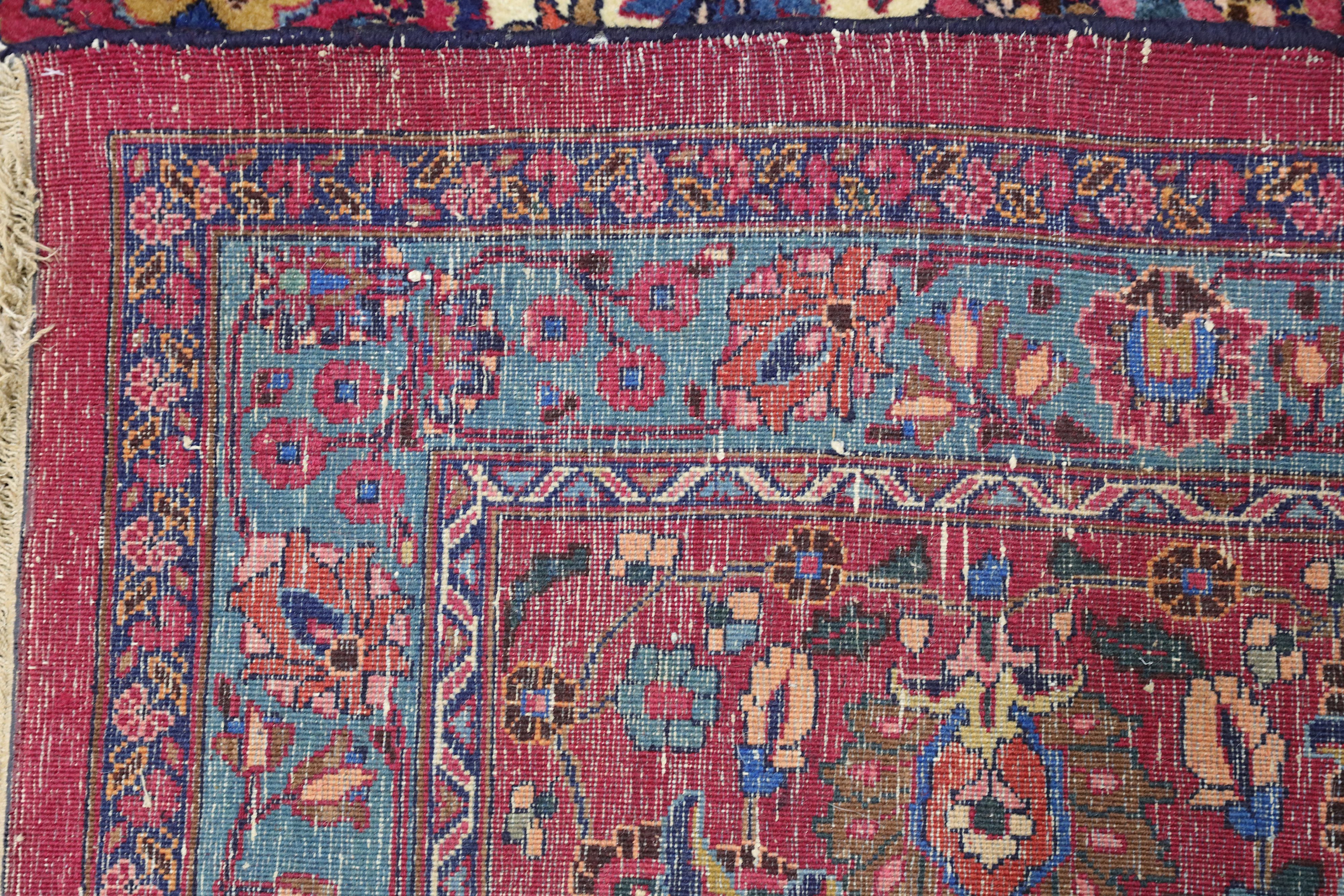 A SIGNED MESHED CARPET, NORTH-EAST PERSIA - Image 8 of 8