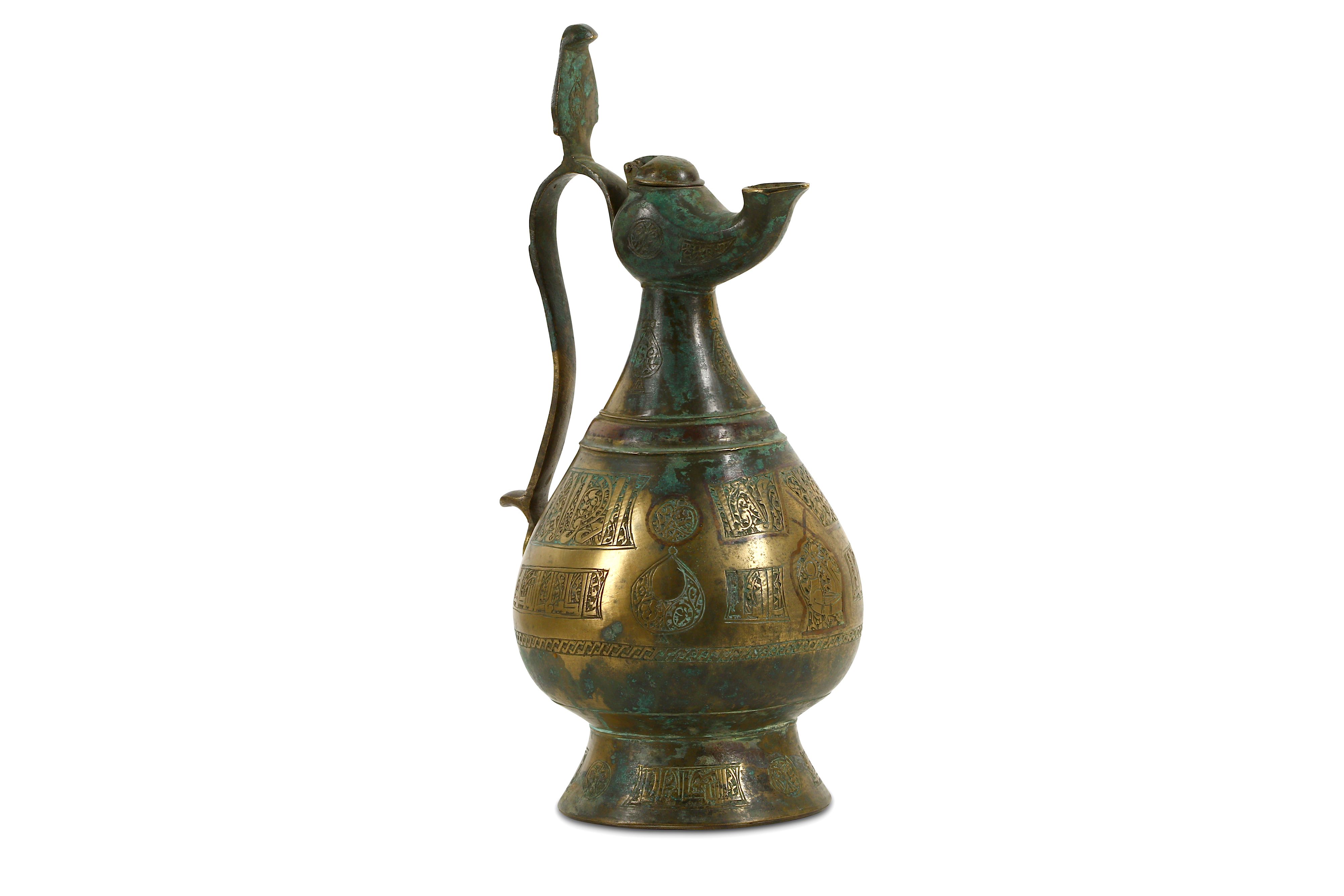 A KHORASSANI BRASS EWER