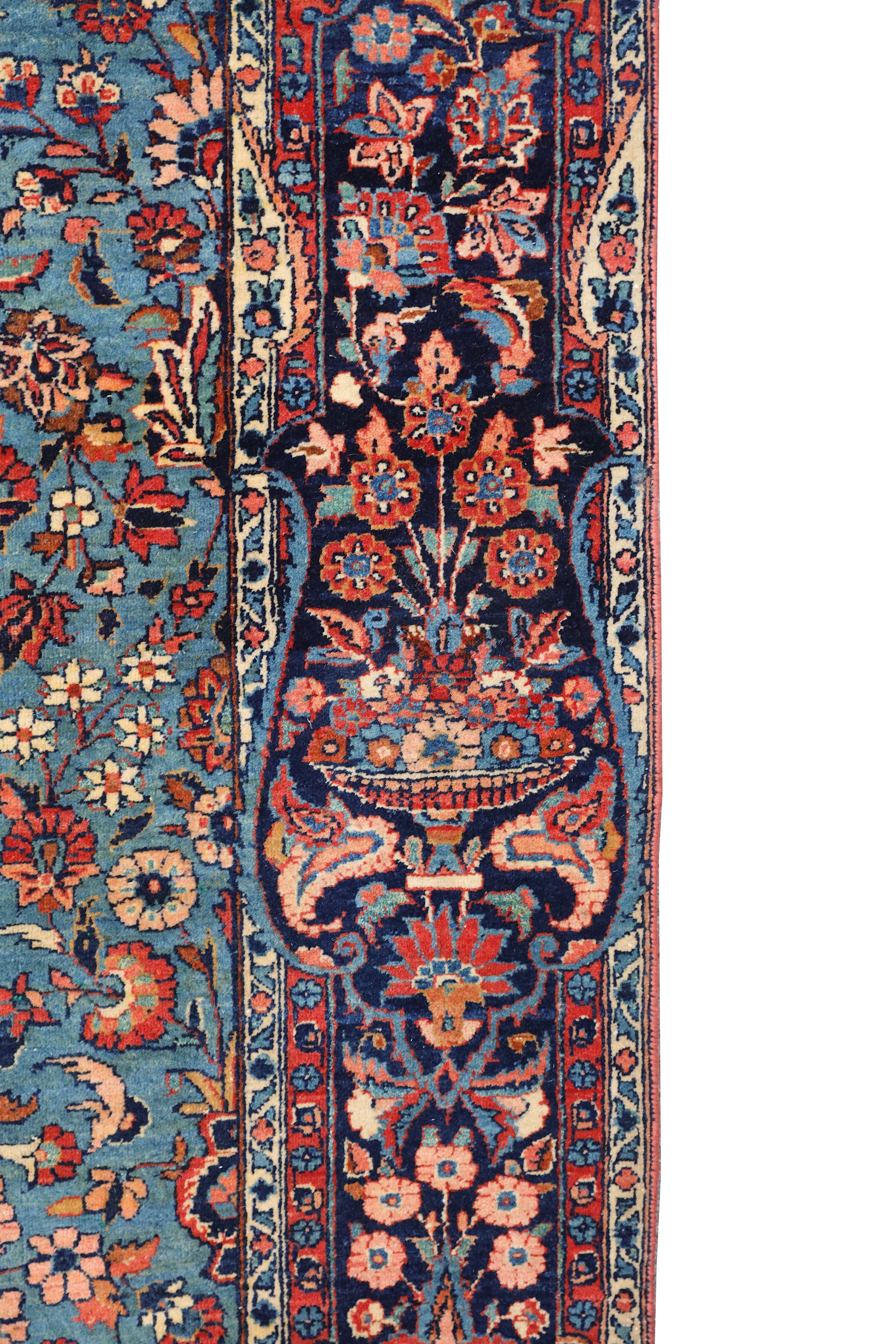 A FINE KASHAN RUG, CENTRAL PERSIA - Image 8 of 8