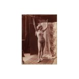 Unknown Photographer FEMALE NUDE STANDING c.1880s