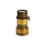 A Charles Clifford Brass Petzval-Type Portrait Lens