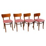 MAGNUS STEPHENSEN: A set of four bentwood Chairs c.1930 for Fritz Hansen