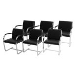 LUDWIG MIES VAN DER ROHE (1886-1969), A set of six Brno Chairs, designed 1929