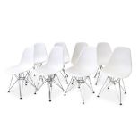 CHARLES AND RAY EAMES: A set of eight DSR dining chairs d. 1950