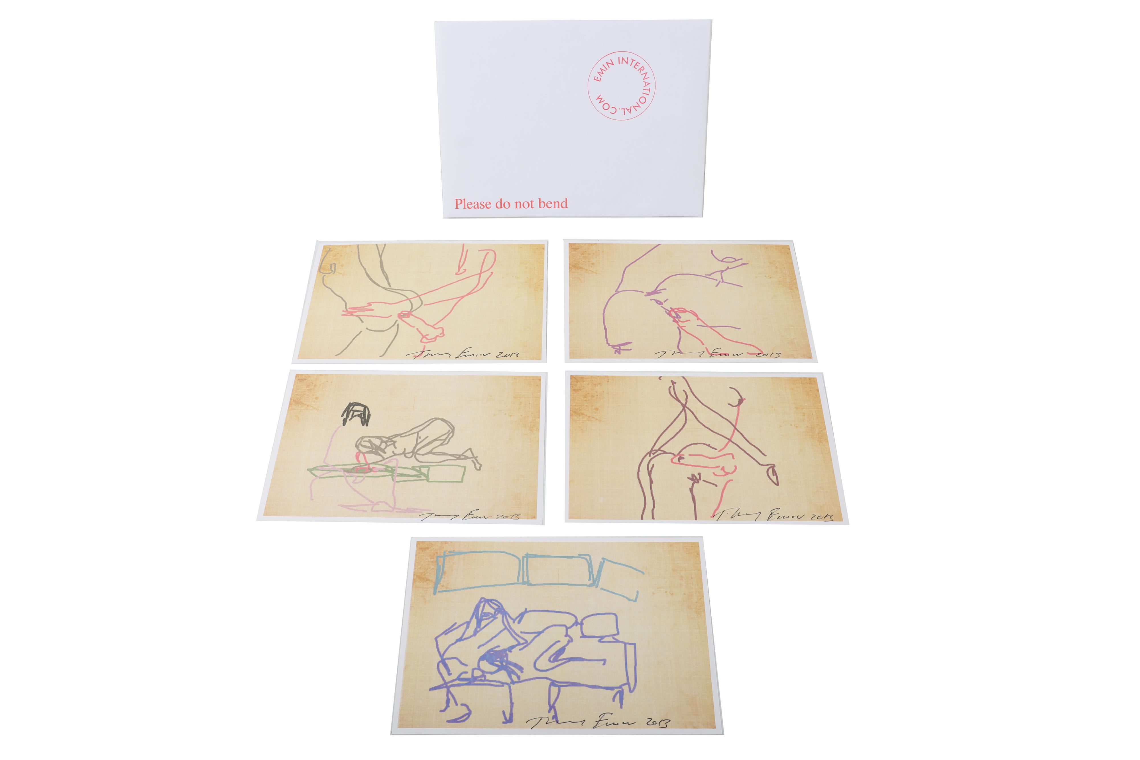 Tracey Emin (British) 'iPad Series of 5 Erotic Prints'