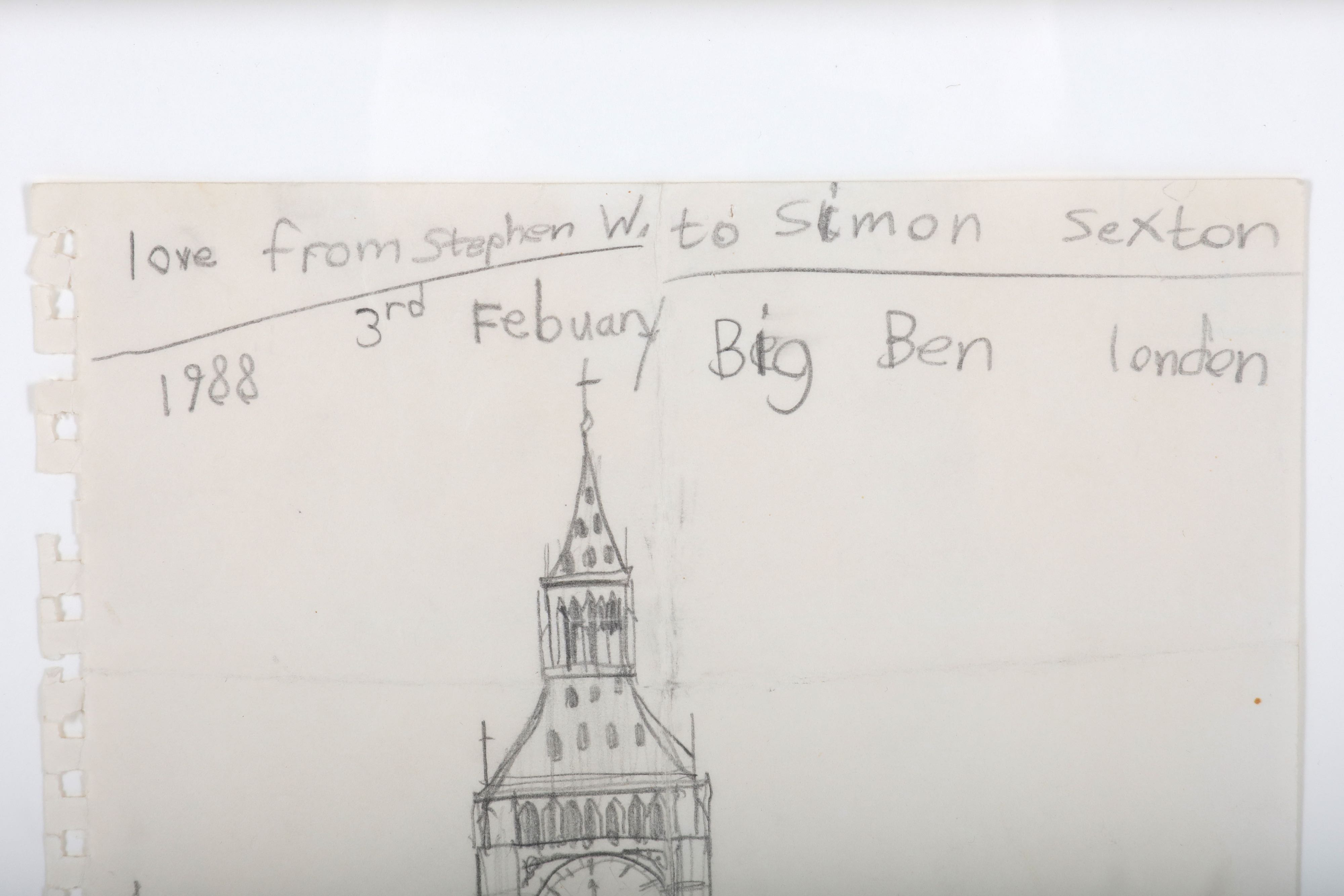 Stephen Wilthsire (British), 'Small Drawing (Big Ben)' - Bild 3 aus 3