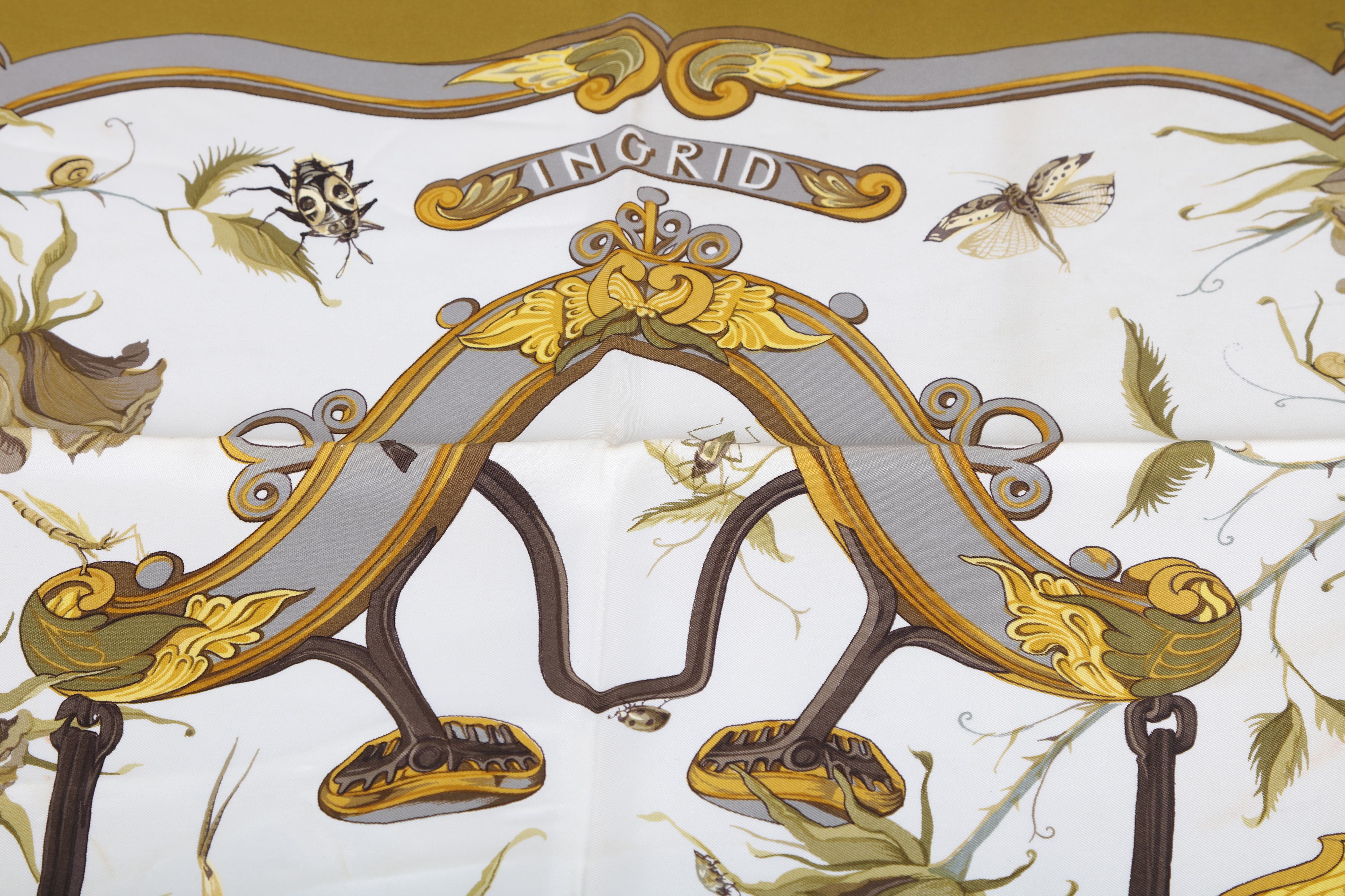 Hermes 'Ingrid' Silk Scarf, designed in 1969 by Lenke Szechenzyl ...