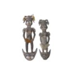 TWO HOOK FIGURES, MIDDLE SEPIK RIVER, PAPUA NEW GUINEA