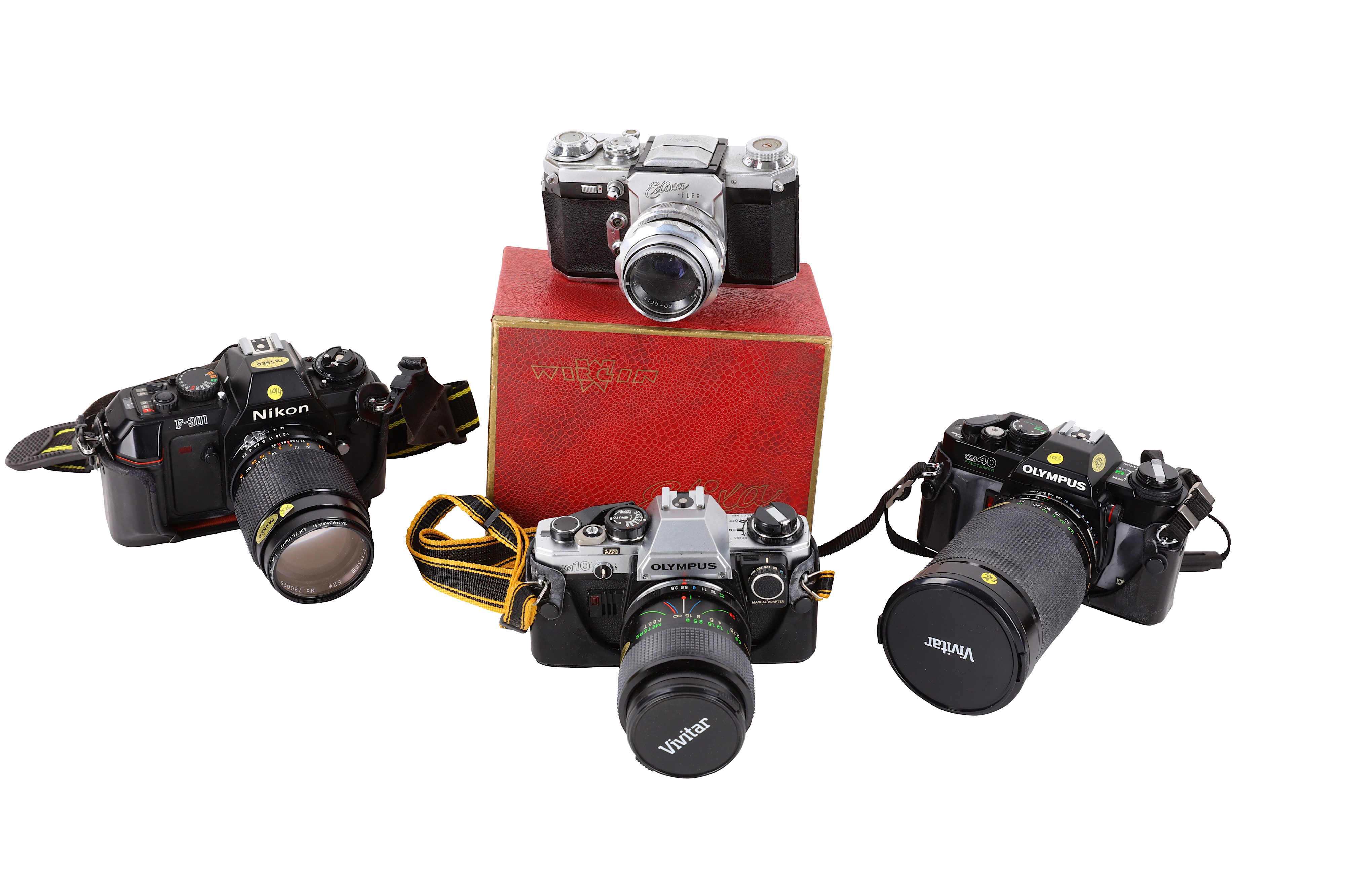 A Box of SLR Cameras