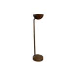 A large 1950s Art Deco style brown enamelled uplight floor lamp.