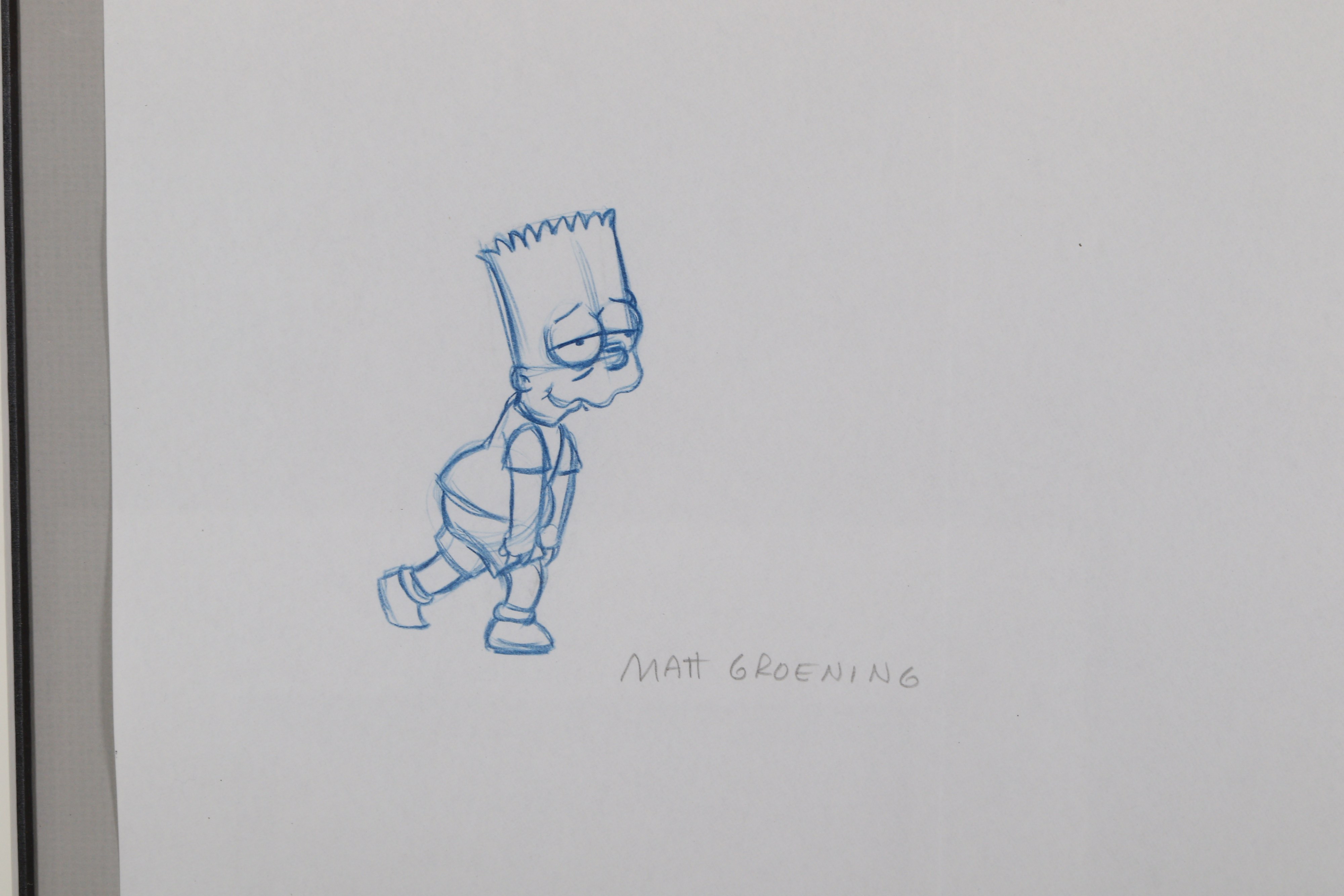 Cartoon. Groening. Homer & Bart Simpson - Image 2 of 5