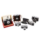 A Tray of Viewfinder & Folding Cameras