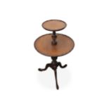 Six assorted Edwardian and later mahogany wine and occasional tables