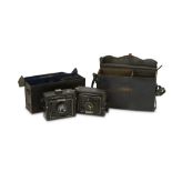 A Pair of APM Focal Plane Shutter Strut Folding Camera Outfits