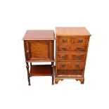 A Victorian mahogany bedside cabinet