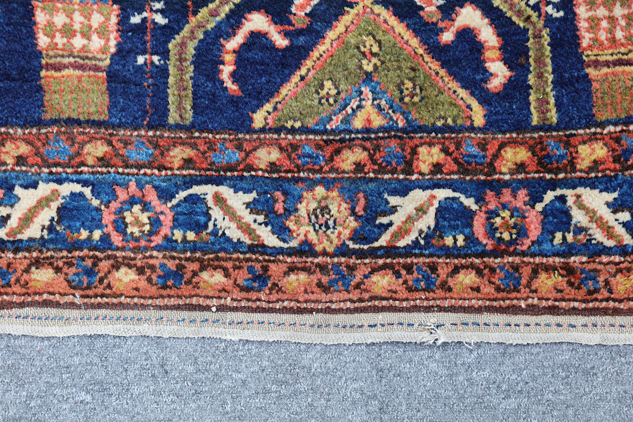 AN UNUSUAL FINE KURDISH RUG - Image 5 of 7