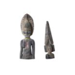 TWO WOOD BUSTS, PAPUA NEW GUINEA