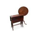 An Edwardian mahogany small Sutherland table