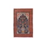 A VERY FINE QUM PRAYER RUG, CENTRAL PERSIA