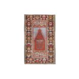 AN ANTIQUE TURKISH PRAYER RUG