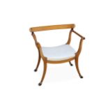 A Regency style beech arm chair