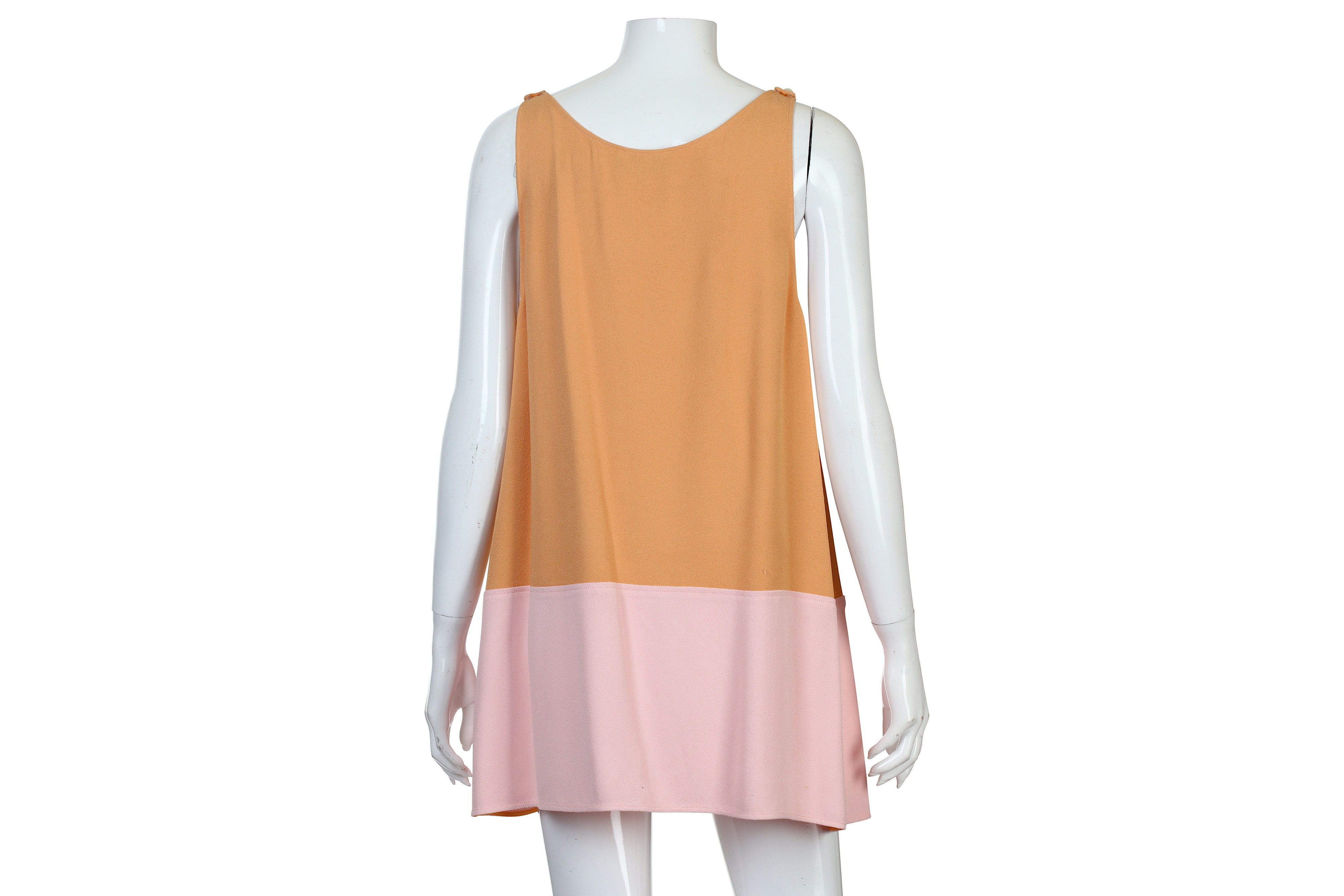 Chanel Orange and Pink Crepe Top/Dress - Image 4 of 5