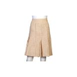 Chanel Peach Tweed Skirt
