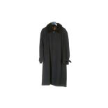 Zilli Men's Black Cashmere and Mink Coat