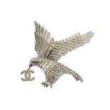 Chanel Crystal Eagle Brooch
