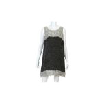 Chanel Black and White Tweed Dress