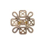 Chanel Cruciform Pink Crystal Ring