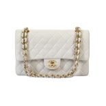 Chanel White Classic Double Flap Bag