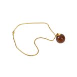 Hermès Wooden Ball Necklace