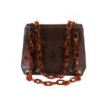 Chanel Brown Leather Shoulder Bag