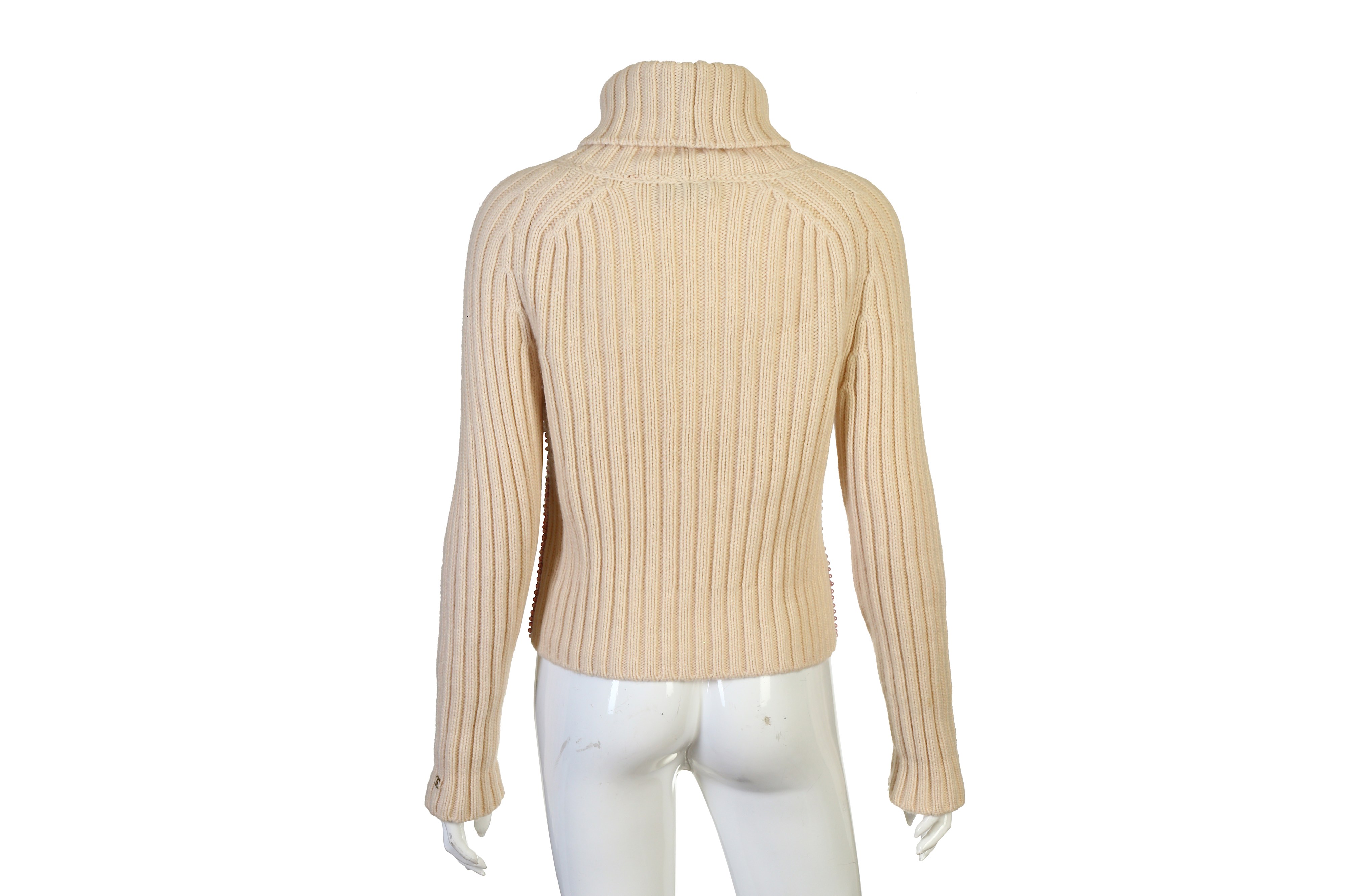 Chanel Embellished Cashmere Roll Neck Jumper - Image 6 of 6