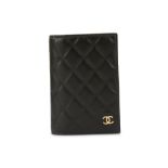 Chanel Black Passport Cover