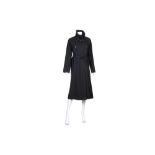 Yves Saint Laurent Navy Cotton Trench Coat