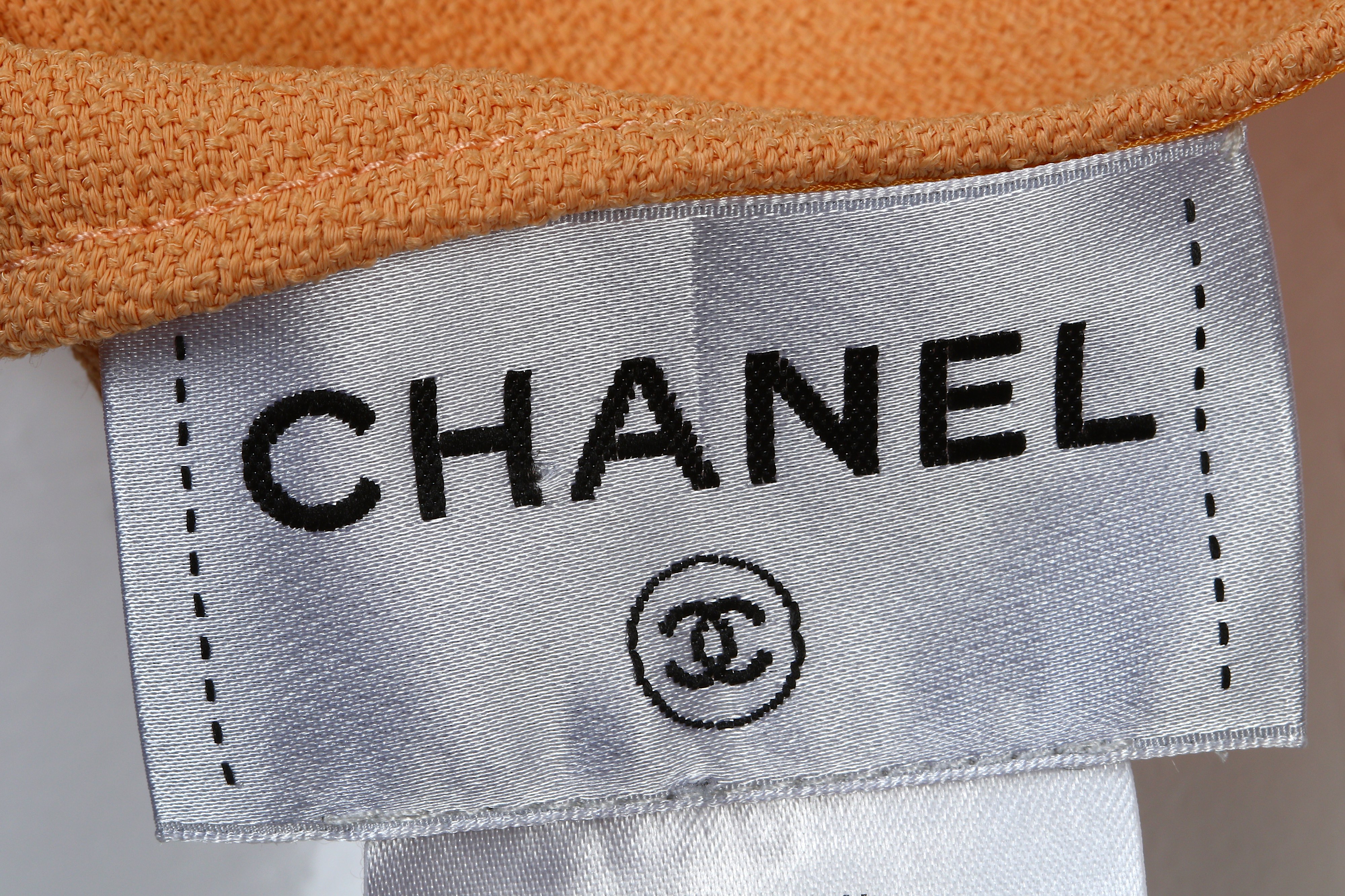 Chanel Orange and Pink Crepe Top/Dress - Image 5 of 5