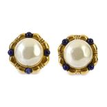 Chanel Vintage Pearl Gripoix Clip On Earrings