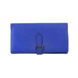 Hermès Bleu Saphir Epsom Bearn Wallet