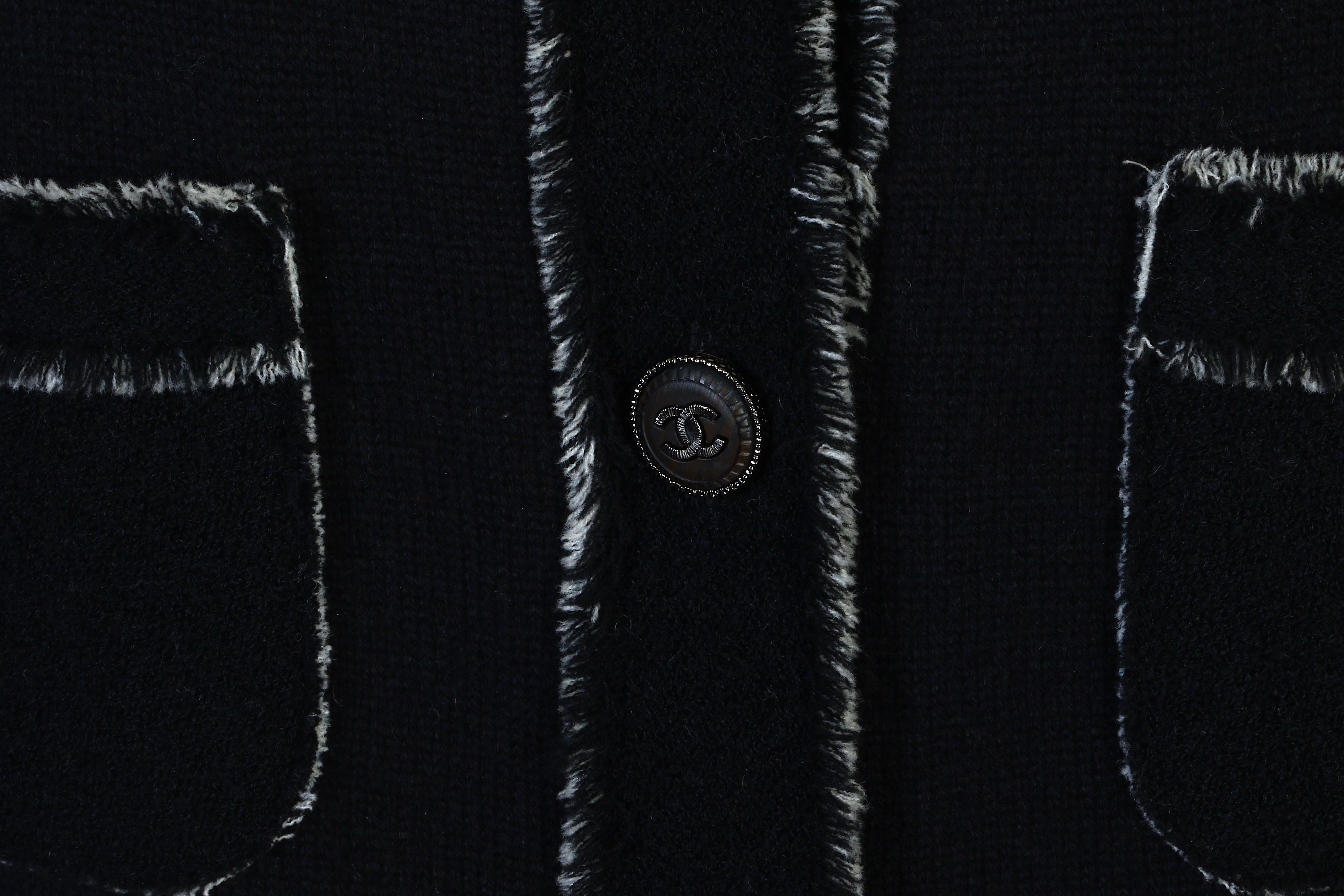 Chanel Black Cashmere Cardigan - Image 5 of 7