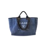 Chanel Blue Medium Deauville Tote