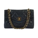 Chanel Black Curved Flap Bag