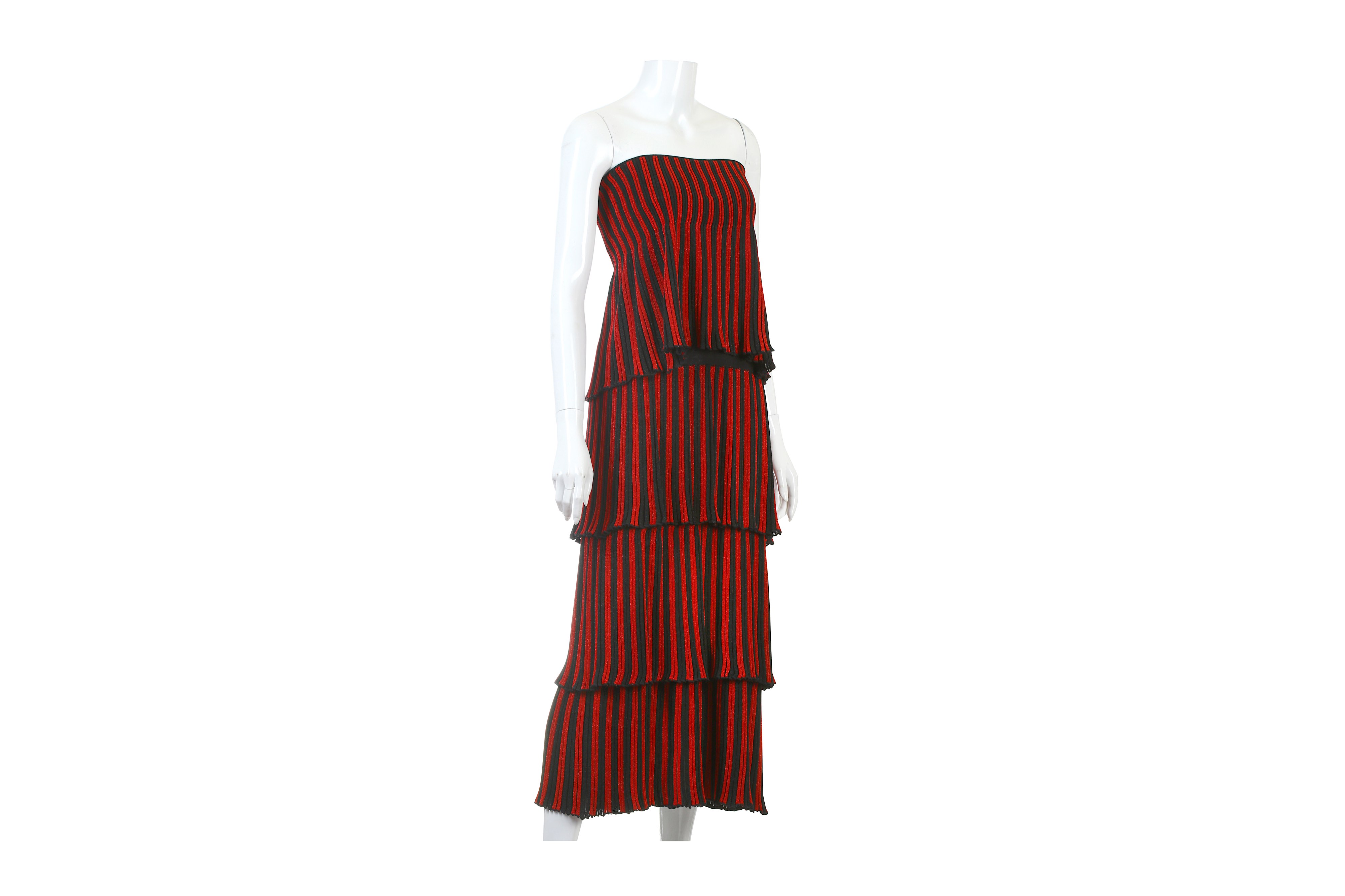 Sonia Rykiel Tiered Metallic Ruffle Dress - Image 3 of 3