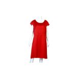 Chanel Red Silk Dress